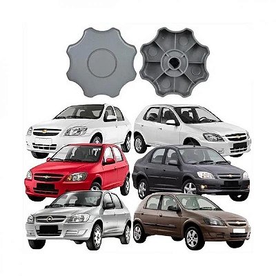 Manopla de regulagem do banco celta chevrolet de 2000 a 2015 cinza