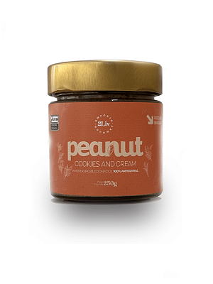 Pasta de Amendoim Sabor Cookies and Cream 250g