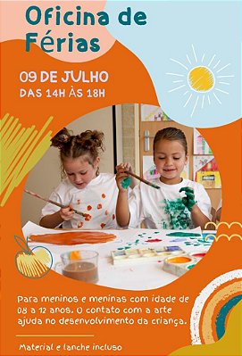 09/07/2024 - Oficina de Férias de Scrapbook para Crianças - (das 14h as 18h)