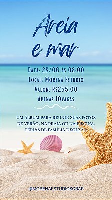 Curso Álbum Areia e Mar -28/06/2025 ás 8:00h