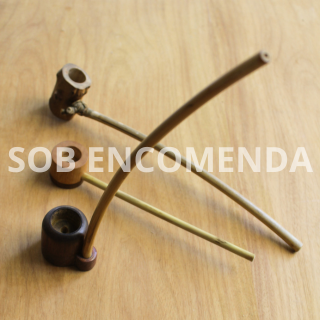 Cachimbo Artesanal Madeira e Bambu