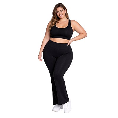Calça Bailarina Plus Size Tamanhos Especiais Suplex Poliamida