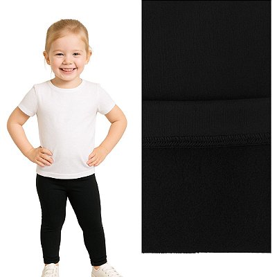 Calça legging Infantil Flanelada suplex Peluciado