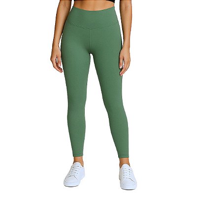 Calça Legging Fitness Feminina Verde Malva