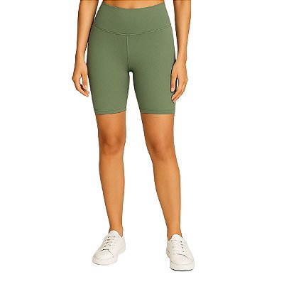 Bermuda Fitness Feminina Verde Malva