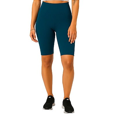 Bermuda Fitness Feminina Azul Petróleo