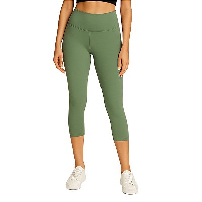 Calça Corsário Fitness Verde Malva