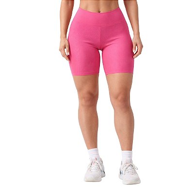 Short Fitness Feminino Canelado Goiaba