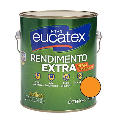 Tinta Acrílica Rendimento Extra - Cenoura 3,6L- Eucatex