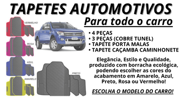 TAPETE AUTOMOTIVO