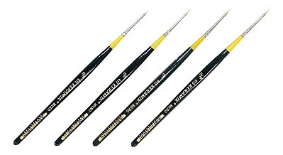 Kit Pinceis Keramik Art Nail 613 Tam (5/0, 10/0, 15/0, 20/0)