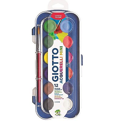 Estojo Aquarela Giotto Mini 12 Cores + Pincel