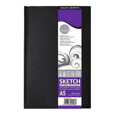 Caderno Sketchbook Daler Rowney A5 100g 54 Folhas