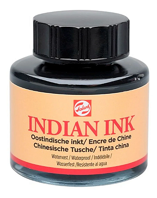 Tinta Nanquim Indian Ink Talens 30ml - Hiper Pigmentada