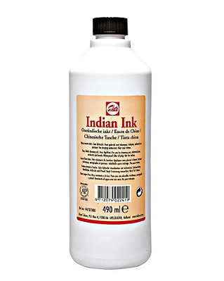 Tinta Nanquim Indian Ink Talens 490ml - Hiper Pigmentada