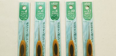 Agulha de Crochê c/ Protetor. Soft Touch Clover. AG0019