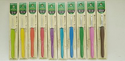 Agulha de Crochê p/ Linhas e Lã. Clover. AG0015