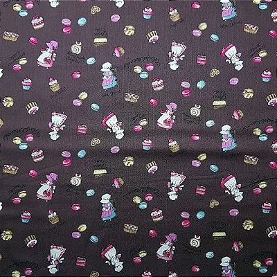 Sunbonnet Cupcake. Algodão Japonês. JT0032 (49x55cm)