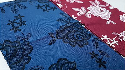 Floral de Renda. Algodão Japonês. 3200003 (50x55cm)