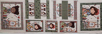 Necessaire Artes - Painel Faça Você Mesmo. Tecido Digital 100%Algodão