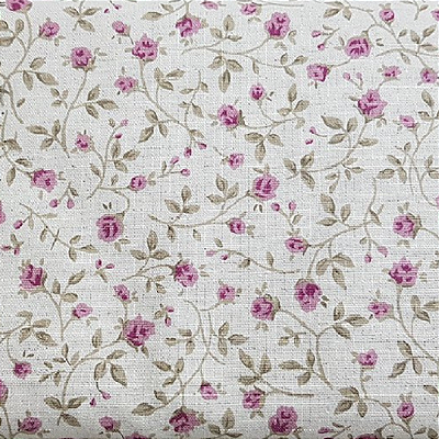 Little Pink Flower - Linho Misto - Costura Criativa - 50x150cm