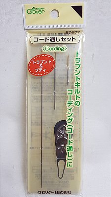 Agulha de Trapunto e Boutis. Clover 57-877.