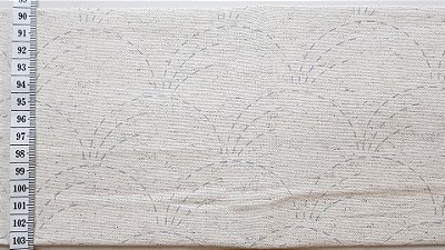 Risco Sashiko Waves. Tec.Linho Nac.