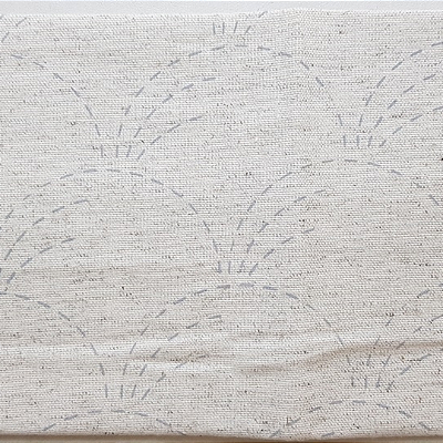 Risco Sashiko Waves. para Bordar Tecido Linho Nacional