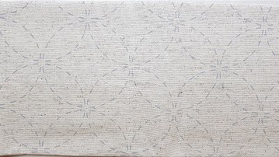 Risco Sashiko Círculos. Tec.Linho Nac.