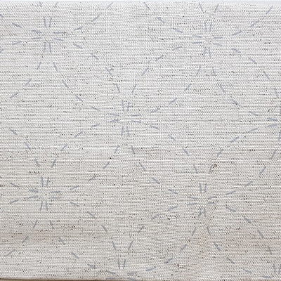 Risco Sashiko Círculos para Bordar Tecido Linho Nacional