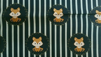 Raposinha Azul.Tec.Dig.100%Alg. (49x70cm)