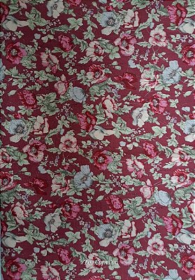 Fundo vinho. Tecido Japonês. JF0009 (49x55cm)