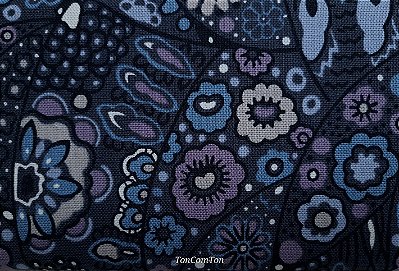 Modern Flower. 100%Alg.Rústico Japonês. (50x110cm)