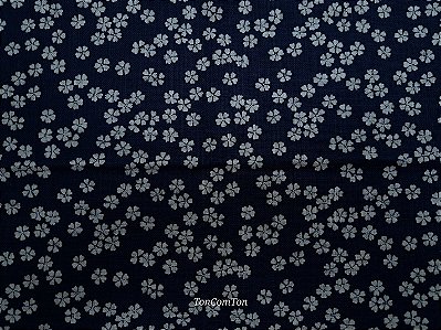 Sakura Navy. 100%Alg.Encorpado Japonês. (50x55cm)