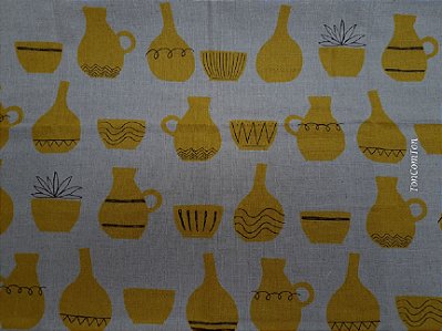 Pottery. Linho+Alg.Japonês. (50x55cm)