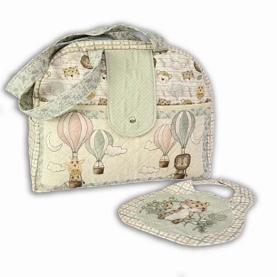 Bolsa Safari - Painel Tricoline Digital - Fuxicos e Fricotes DIY