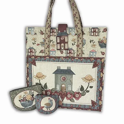 Bolsa Home - Painel Tricoline Digital -Fuxicos e Fricotes DIY