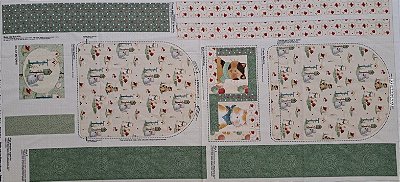 Mochila Cat - Painel Faça Você Mesmo. Tecido Digital 100%Algodão