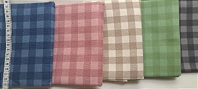 Linho Xadrez Gde 3716. Linho. (50x150cm)