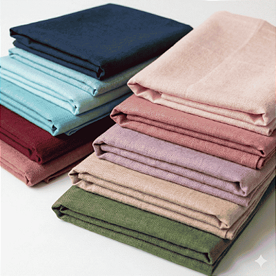 Linho Liso misto Colorido- Costura Criativa - 50x150cm