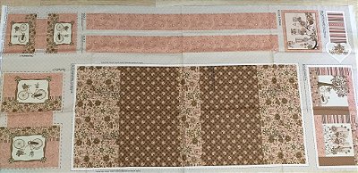 Bolsa pássaros - Painel Faça Você Mesmo. Tecido Digital 100%Algodão