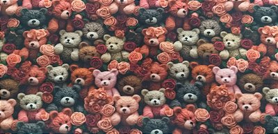 Bear wtih flower100%Alg.Dig. (48,x75)