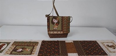 Bolsa Outono - Painel Faça Você Mesmo. Tecido Digital 100%Algodão