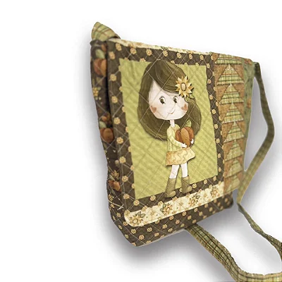 Bolsa Outono - Painel Tricoline Digital.- Fuxicos e Fricotes DIY