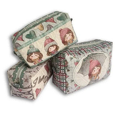 Necessaire Paris - Painel Tricoline Digital - Fuxicos e Fricotes DIY