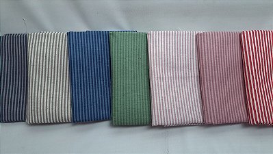 Linho Listrado. Ibi.(50x150cm)