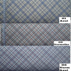 Linho ListXadrez.4104 - Linho Misto - Costura Criativa - 50x150cm