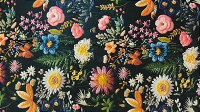 Flor Psico NT4135. Tricoline Digital 100% Alg.Rb (49x75cm)