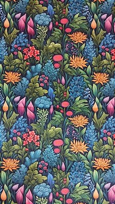 Flor Psico NT4137. Tricoline Digital 100% Alg.Rb (49x75cm)