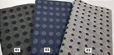 Taupe. Balls. Tec Japonês 100% Alg. AA034 (25x55cm)